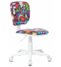 Кресло детское Бюрократ CH-W204NX мультиколор маскарад крестов. пластик пластик белый