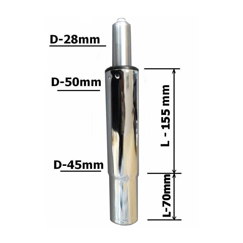 Газлифт хромированный конусный главное фото