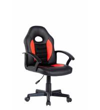 Кресло детское компьютерное CHAIRMAN CH111 экокожа, черно-красный