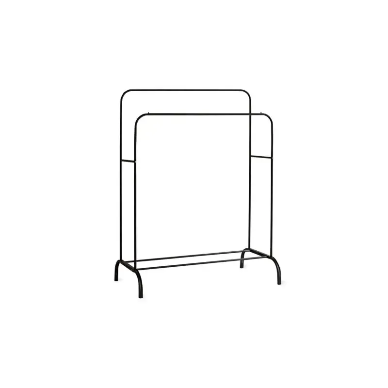 Вешалка для плечиков двухъярусная BOOMHOUSE GR-002 (в1300-1500*ш1100*г550мм), металл, черная, 701436 главное фото