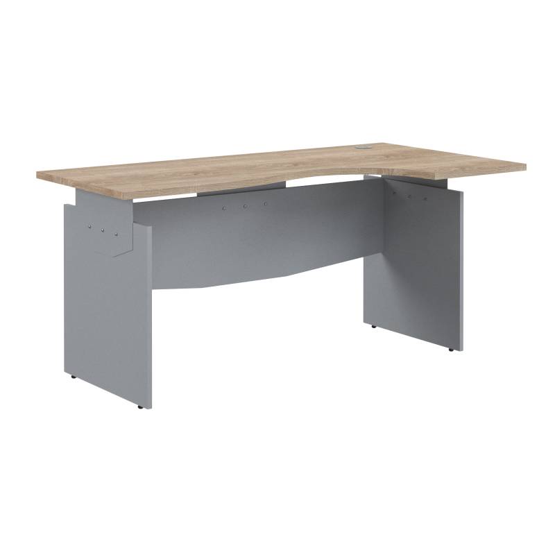 Стол письменный эргономичный OCET 169(R) Дуб Сонома светлый/Металлик 1600x860x750 главное фото